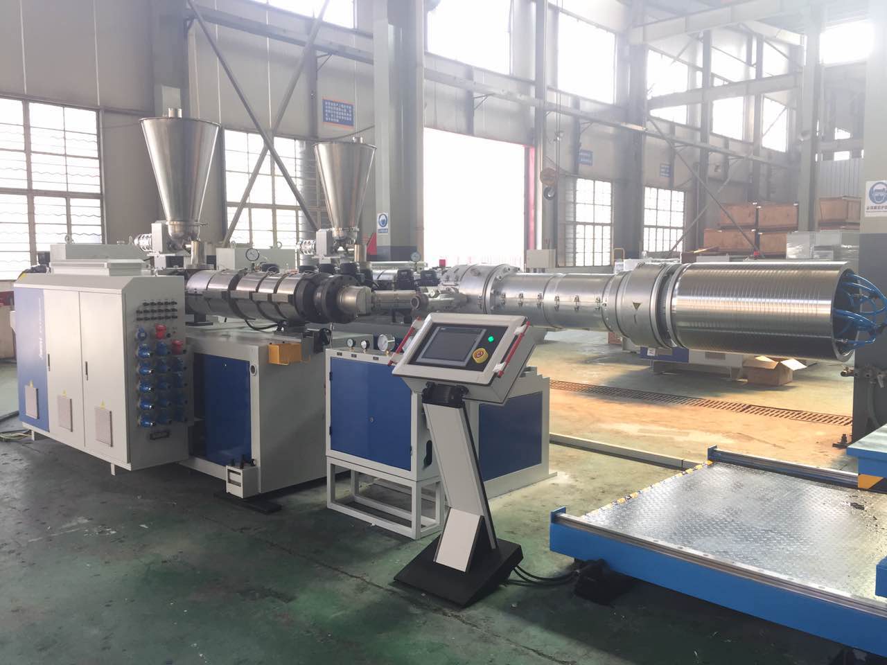 double-wall-corrugated-pipe-extrusion-machine