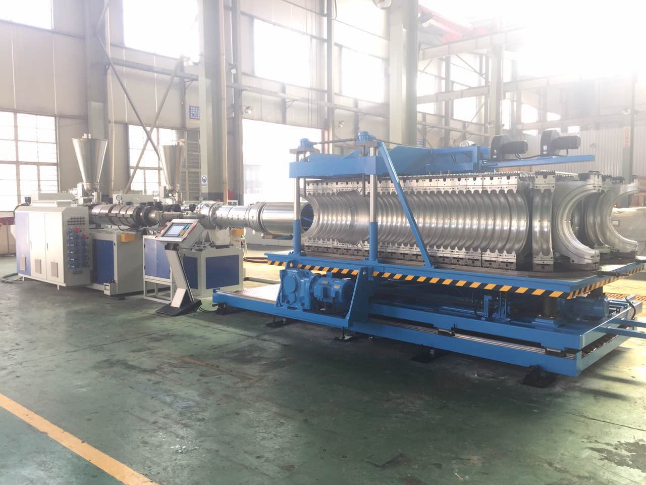 pe-pp-pvc-double-wall-corrugated-pipe-extrusion-line